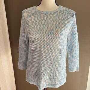 Chico's Knit Sweater, Light Blue Size Small
